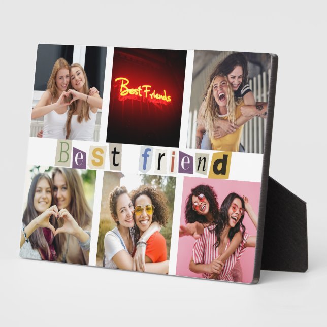 Die besten Freunde 6 Fotocollage Keepake Fotoplatte (Seite)
