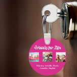 Die besten Freunde BESTE FREUNDIN Fotos heißen ros Schlüsselanhänger<br><div class="desc">Ein Geschenk für Ihre besten Freunde zu Geburtstagen,  Weihnachten oder einem besonderen Ereignis. White text: Friends for life,  geschrieben mit einem trendigen Stilskript. Personalisieren und verwenden Sie Ihre eigenen Fotos und Namen. Ein gürmisch heiß rosa Hintergrund.</div>