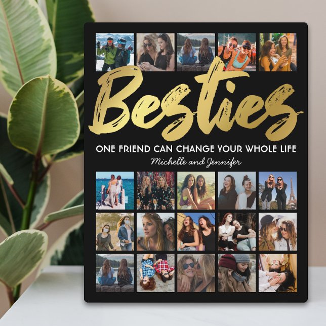 Die besten Freunde | Besties Foto Collage Fotoplatte (Von Creator hochgeladen)