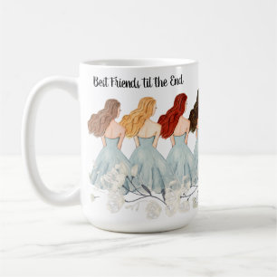 Die besten Freunde bis zum Ende Mehrfarbenhair Kaffeetasse