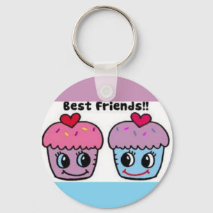 Die besten Freunde Cupcakes Schlüsselanhänger
