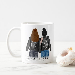 Die besten Freunde der Brünetten Dark Bun Hair BES Kaffeetasse