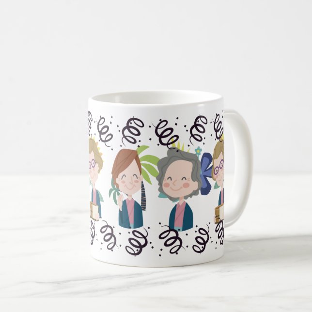 Die besten Freunde der Mama feiern Freundschaft Kaffeetasse (VorderseiteRechts)