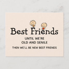 Die besten Freunde des abendlichen Zitats Postkarte