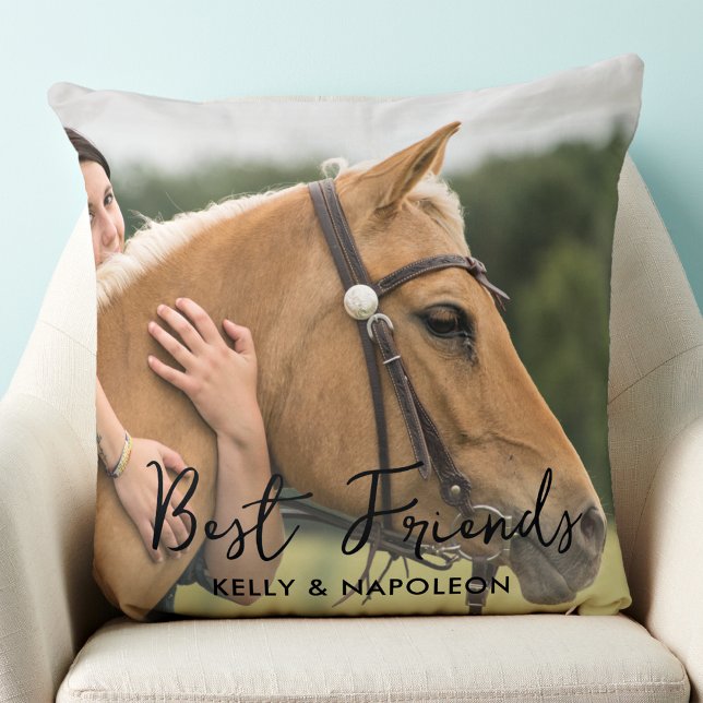 Die besten Freunde des Fotos Reiten Kissen (Von Creator hochgeladen)