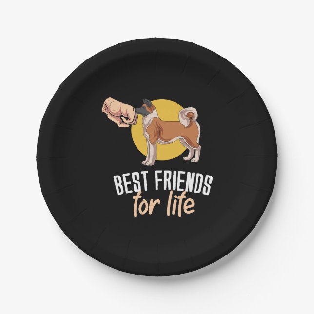 Die besten Freunde des Lebens Pappteller (Vorderseite)