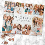 Die besten Freunde Elegante BESTE FREUNDIN Collage<br><div class="desc">Personalisiertes "Best Friend" Jigsaw Puzzle. Dieses süße und nachdenkliche Puzzle ist ein lustiger Weg, Ihre Freundschaft zu feiern. Es verfügt über Platz für acht Fotos, um die Erinnerungen zu markieren, die Sie am Rand bevorzugen, und behalte den Fokus auf den sinnvollen Text in der Mitte. In der Mitte wird "Best...</div>