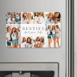 Die besten Freunde Elegante BESTE FREUNDIN Collage Magnet<br><div class="desc">Personalisiertes "Best Friend" Großes Foto Magnet. Dieser schlichte und herzliche Foto-Magnet ist ein süßer Weg Ihre Freundschaft zu feiern. Es verfügt über Platz für acht Fotos, rund um die Grenze angeordnet, um Ihre bevorzugten Erinnerungen zusammen zu zeigen, während der Schwerpunkt auf den sinnvollen Text in der Mitte behalten. In der...</div>
