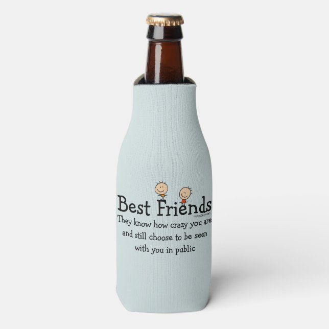 Die besten Freunde Flaschenkühler (Flaschenvorderseite)
