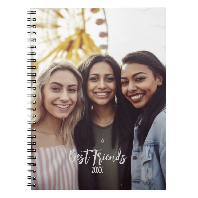 Die besten Freunde Foto BESTE FREUNDIN Besties Cus Notizblock (Vorderseite)