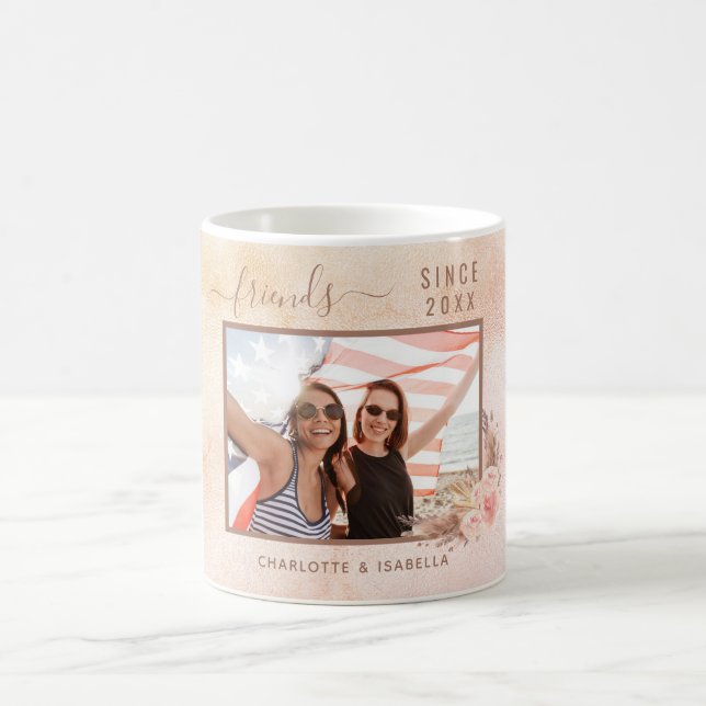 Die besten Freunde Foto ernennt Pampas Gras Rose G Kaffeetasse (Mittel)