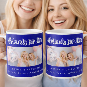 Die besten Freunde Foto königsblaue Namen Kaffeetasse
