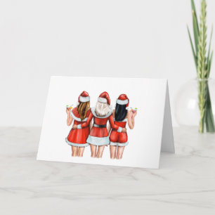 Die besten Freunde "Frohe Weihnachten" zur Girls C Karte