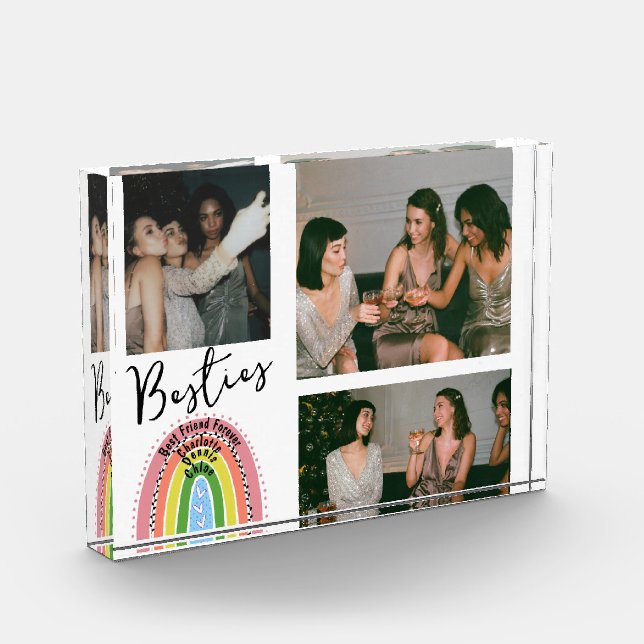 Die besten Freunde für den Regenbogen Name FotoCol Fotoblock (Links)