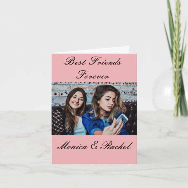 Die besten Freunde für immer Benutzerdefiniertes F Karte (Vorderseite)