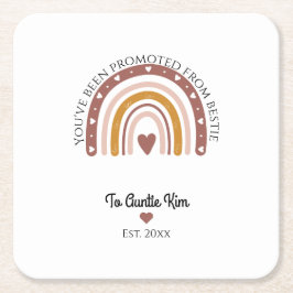 Die besten Freunde für immer benutzerdefiniertes F Rechteckiger Pappuntersetzer