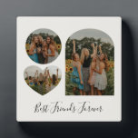 Die besten Freunde für immer BESTE FREUNDIN benutz Fotoplatte<br><div class="desc">Best Friends Forever BESTE FREUNDIN Custom Foto Shape Plaque</div>