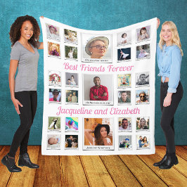 Die besten Freunde für immer BESTE FREUNDIN Bestie Fleecedecke