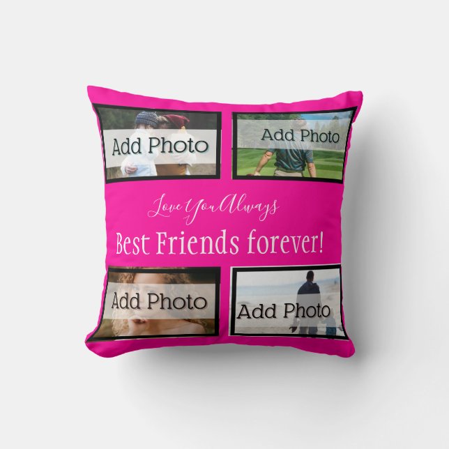 Die besten Freunde für immer, BESTE FREUNDIN, Girl Kissen (Vorderseite)