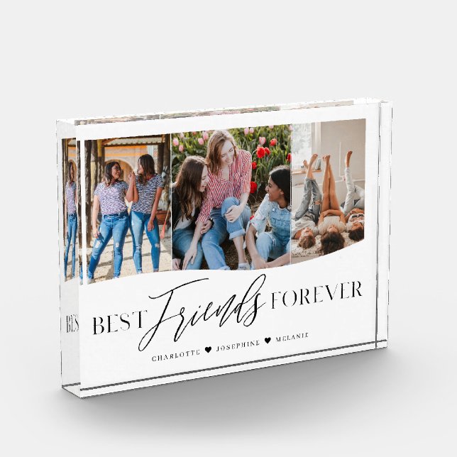 Die besten Freunde für immer Beste Freundinnen Dre Fotoblock (Links)