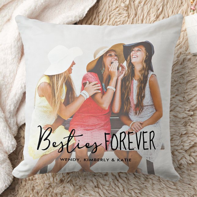 Die besten Freunde für immer Besties Personalisier Kissen (Von Creator hochgeladen)