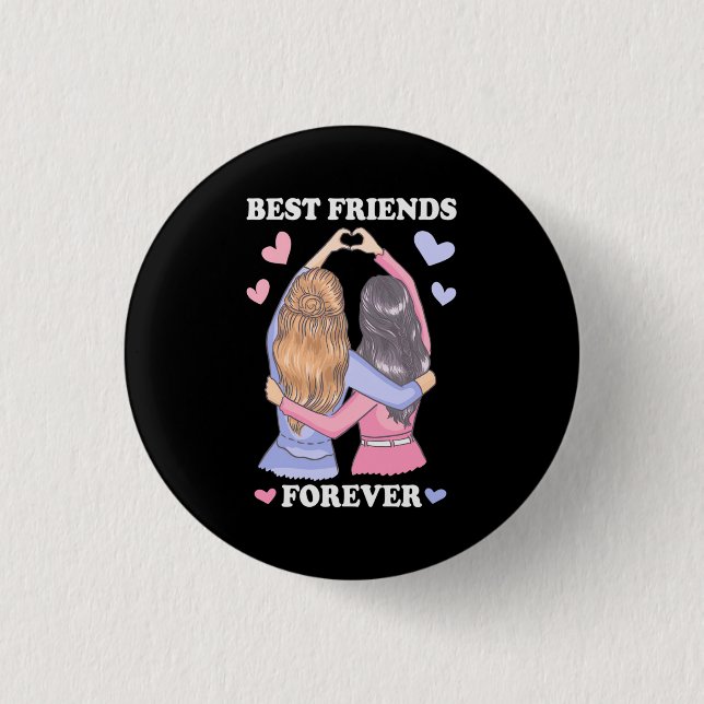 Die besten Freunde für immer Button (Vorderseite)