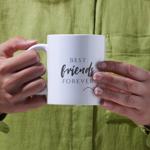 Die besten Freunde für immer Einfaches Foto Bestie Kaffeetasse