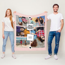 Die besten Freunde für immer FotoCollage Rosa