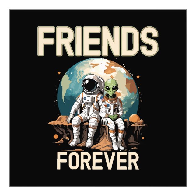 Die besten Freunde für immer Fotodruck (Vorne)