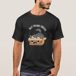 Die besten Freunde für immer Funny Cat and Box Pun T-Shirt