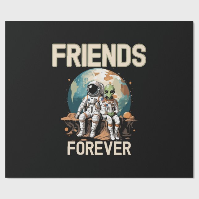Die besten Freunde für immer Geschenkpapier (Flach)