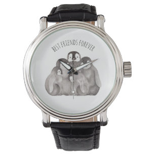 Die besten Freunde für immer Kaiser Pinguine Wass Armbanduhr
