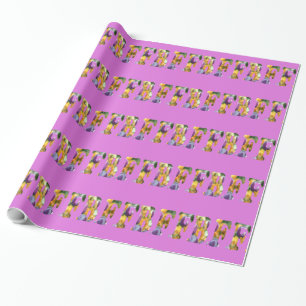 Die besten Freunde für immer (lila Version) Geschenkpapier