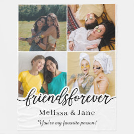 Die besten Freunde für immer niedlichen 4 Fotos Co Fleecedecke
