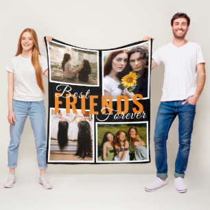 Die besten Freunde für immer niedlichen 4 Fotos Co Fleecedecke