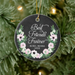 Die besten Freunde für immer Personalisierte rusti Keramik Ornament<br><div class="desc">Die besten Freunde für immer Personalisierte rustikale Keramik Ornament. Personalisieren Sie Ihre persönlichen Daten sowohl auf der Vorder- als auch auf der Rückseite.</div>