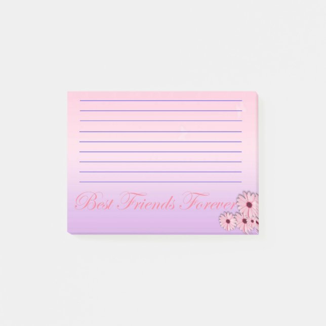 Die besten Freunde für immer Post-it Klebezettel (Vorderseite)