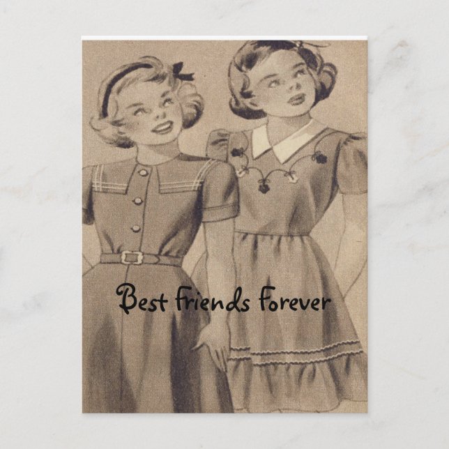 Die besten Freunde für immer Postkarte (Vorderseite)
