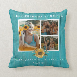 Die besten Freunde für immer Sonnenblumen 3 Foto C Kissen
