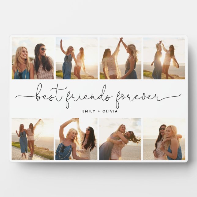 Die besten Freunde für immer Zitat-Sammelnamen Fotoplatte (Vorderseite)