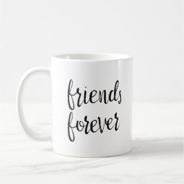 Die besten Freunde geben Tasse Blonde und Brünett