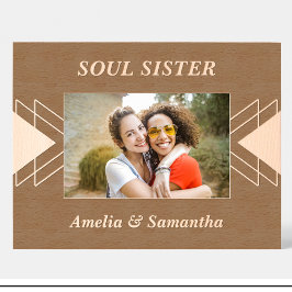 Die besten Freunde geometrische, benutzerdefiniert Geätzte Rahmen