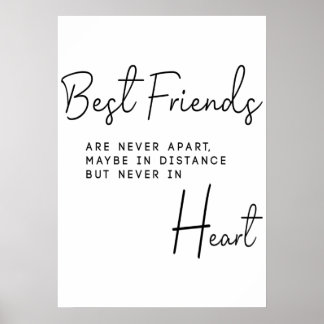 Die besten Freunde Geschenk für sie Poster