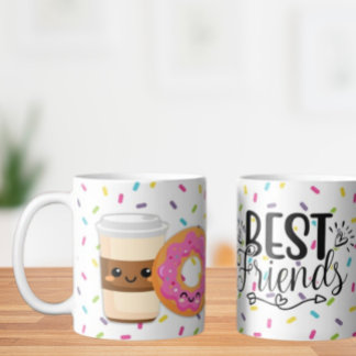 Die besten Freunde Kaffee und Donut-Tasse Kaffeetasse