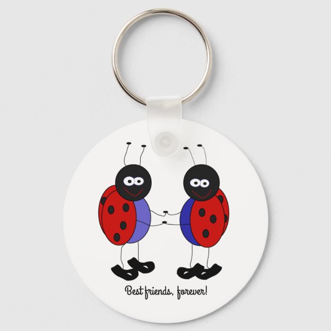 Die besten Freunde kleine Ladybugs Schlüsselanhänger (Vorderseite)