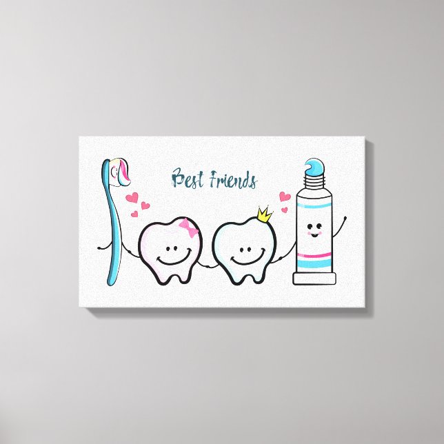 Die besten Freunde Leinwanddruck (Vorderseite)
