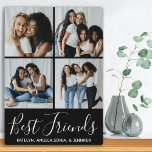 Die besten Freunde Personalisiert 4 FotoCollage Fotoplatte<br><div class="desc">Feiern Sie Ihre beste Freundin und Freundschaft mit einem maßgeschneiderten Foto Collage Best Friends Plaque. Ob Geburtstag, Weihnachten oder Freundschaft, diese beste Freundesplakette zu schenken, ist ein wunderbares Geschenk, das noch viele Jahre lang ein Schatz sein wird. Personalisiert diese Freundschaftsplakette mit 4 von Ihren Lieblings-Freund Fotos und Namen. COPYRIGHT ©...</div>