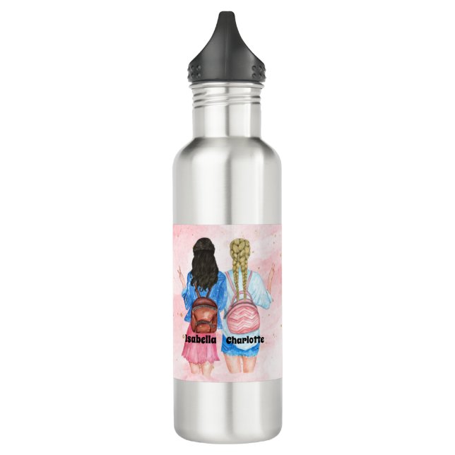 Die besten Freunde Personalisiert Edelstahlflasche (Links)