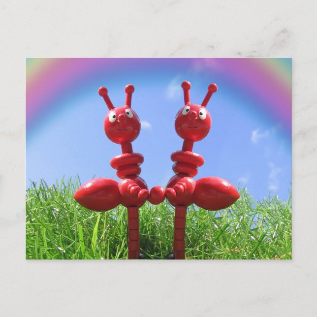 Die besten Freunde Postkarte (Vorderseite)