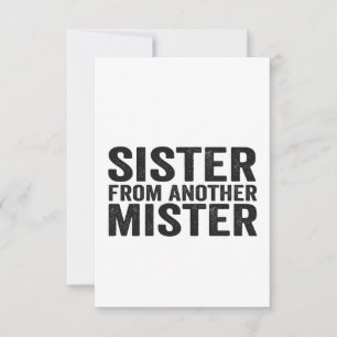 Die besten Freunde Schwester von einem anderen Mis Dankeskarte